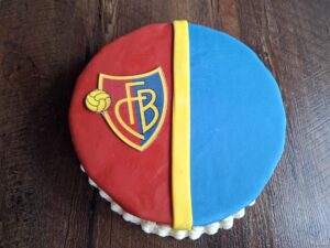 Fussballverein Torte, rund