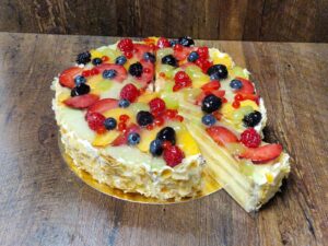 Früchtetorte (Biskuit)