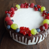 Schoggidrip Früchtetorte, rund