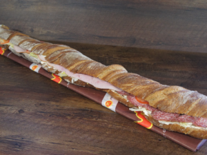 Meterbrot gefüllt nach Kundenwunsch, 1Meter - Schlummerbrot dunkel